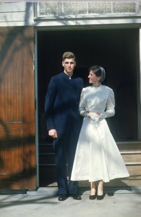 Wedding of Ruth Longenecker and John Weaver, 1950s