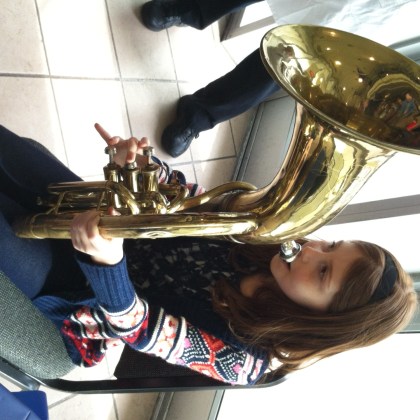 Jenna & Tuba at the Instrument Zoo