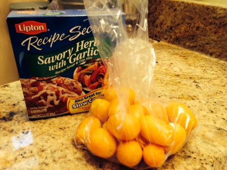 Home-grown kumquats and soup mix