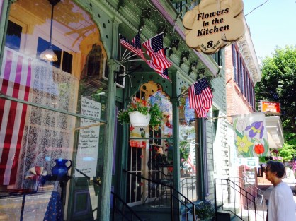 Flowers in the Kitchen Cafe with patio dining. Used to be