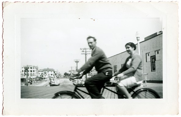 Ray and Ruth L_Bicycle built for two