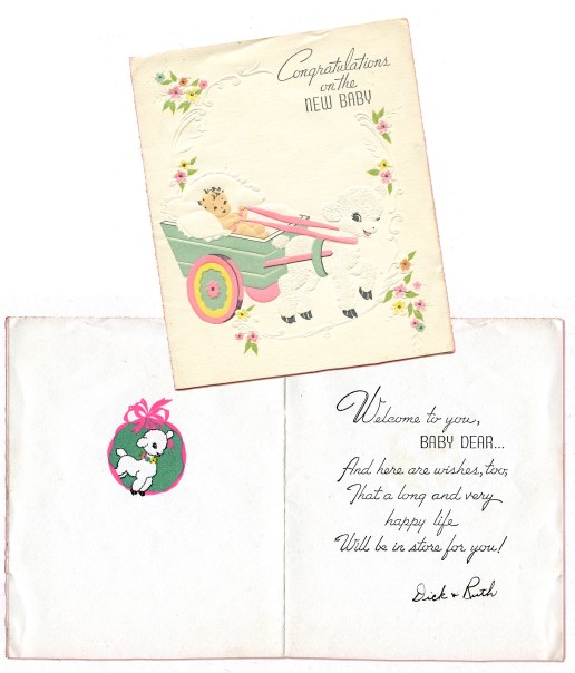 1941_Marian_Baby Card_outside+inside